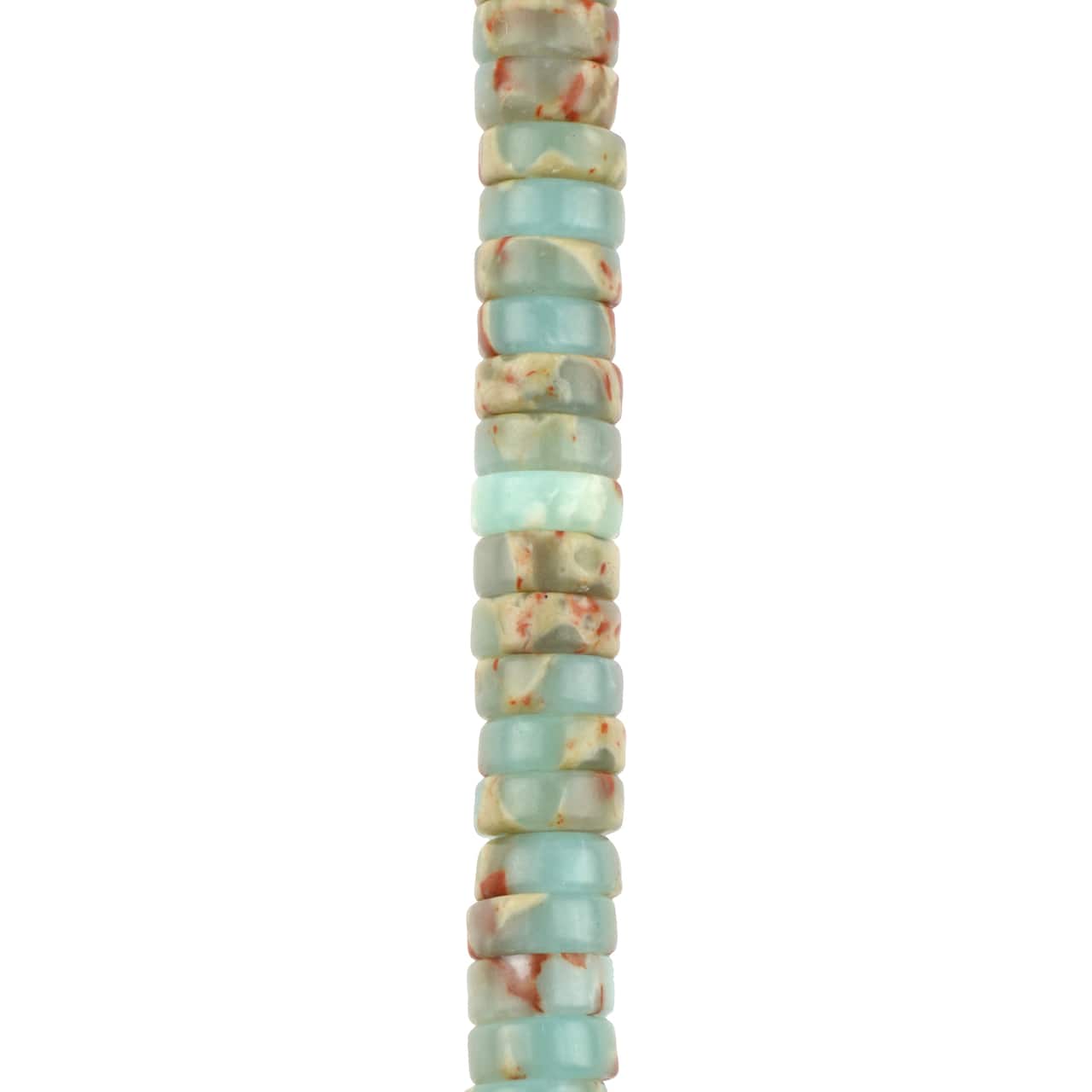 Blue & Brown Serpentinite Jasper Heishi Beads by Bead Landing™